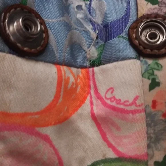 Coach Island Patchwork Pocketbook Numbered Size 13 Length 8 Width Collectable